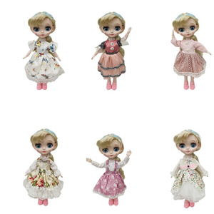 12 Inch 11 joint movable 4D blinking big head fashion doll with English intelligent voice doll girl toy gift