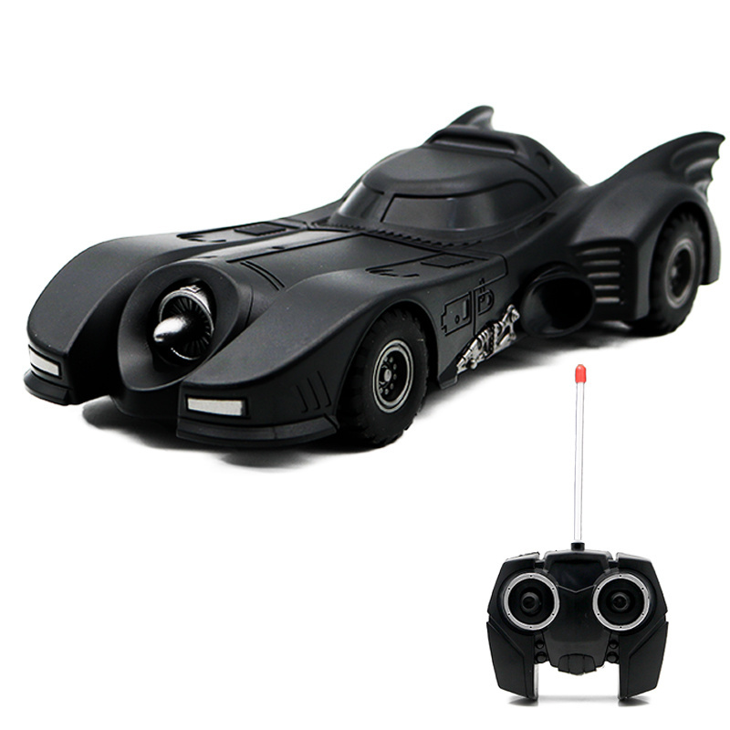 NWE 1989 Batmobile Vehicle Model Car Bat Sports Car Remote Control Racing Movie Peripheral Sports Car Model Toys