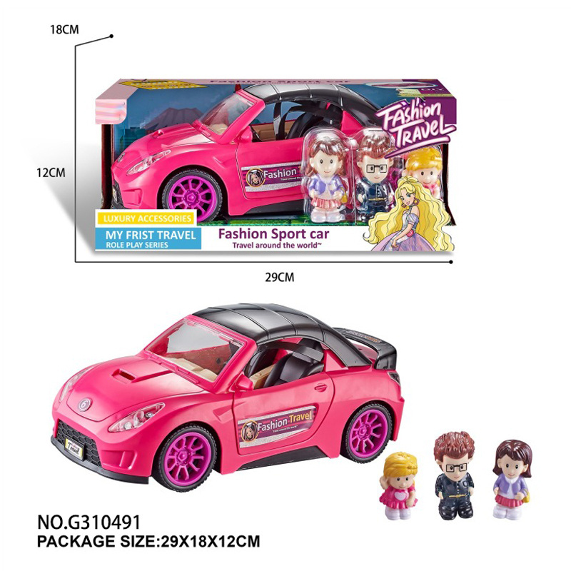 Wholesale Children's Playhouse Loli Toys Mini Doll Set Simulation Sedan Car Sports Car Model