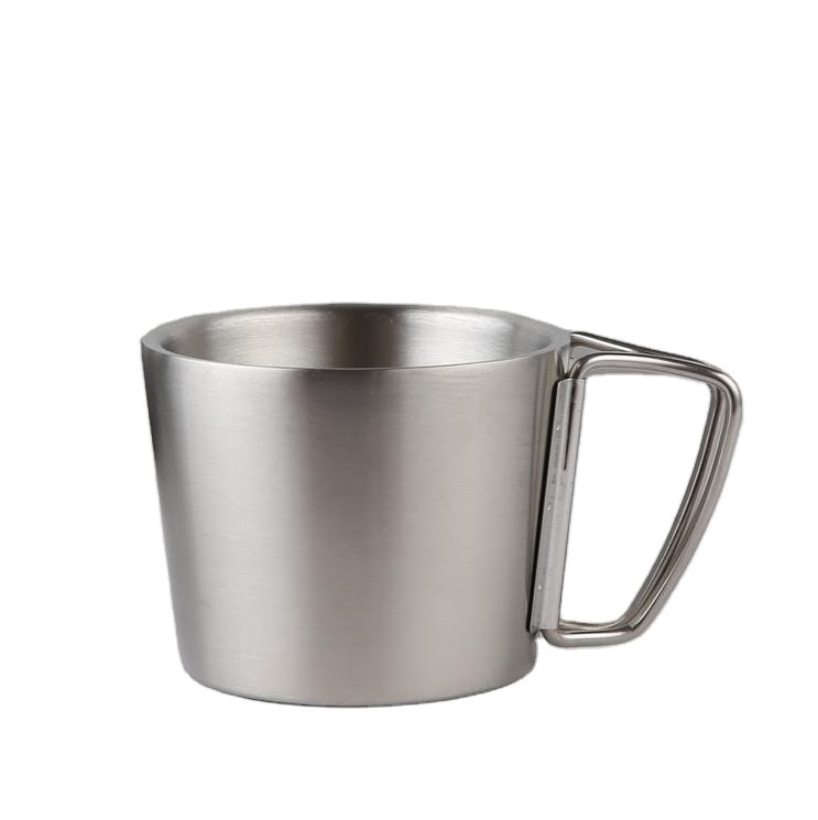 WS-CU051 12oz espresso coffee cup stainless steel mug reusable stainless steel hot drink cups