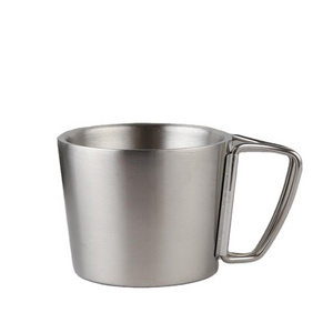 WS-CU051 12oz espresso coffee cup stainless steel mug reusable stainless steel hot drink cups