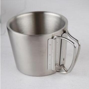 WS-CU051 12oz espresso coffee cup stainless steel mug reusable stainless steel hot drink cups