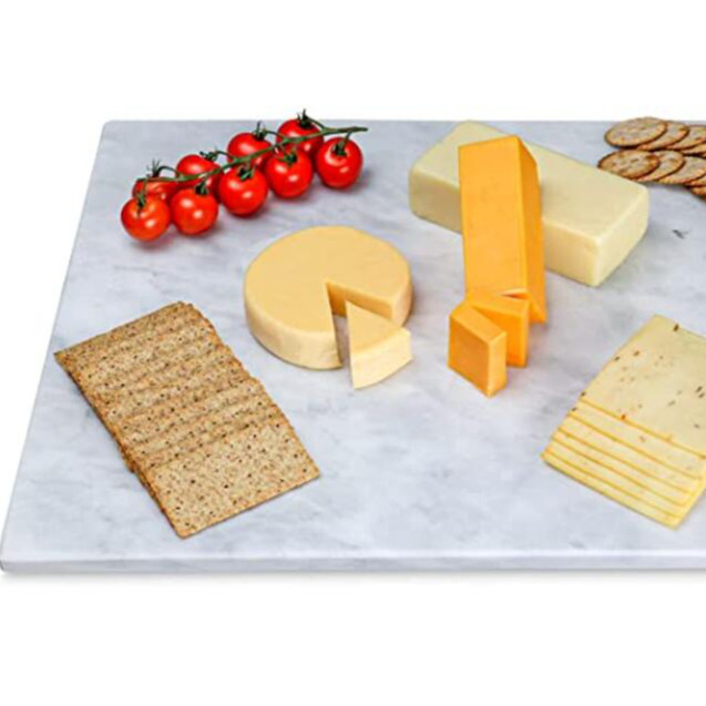 Low Price Marble Serving Tray No Deformation Cheese Bread Marble Cutting Pastry Board