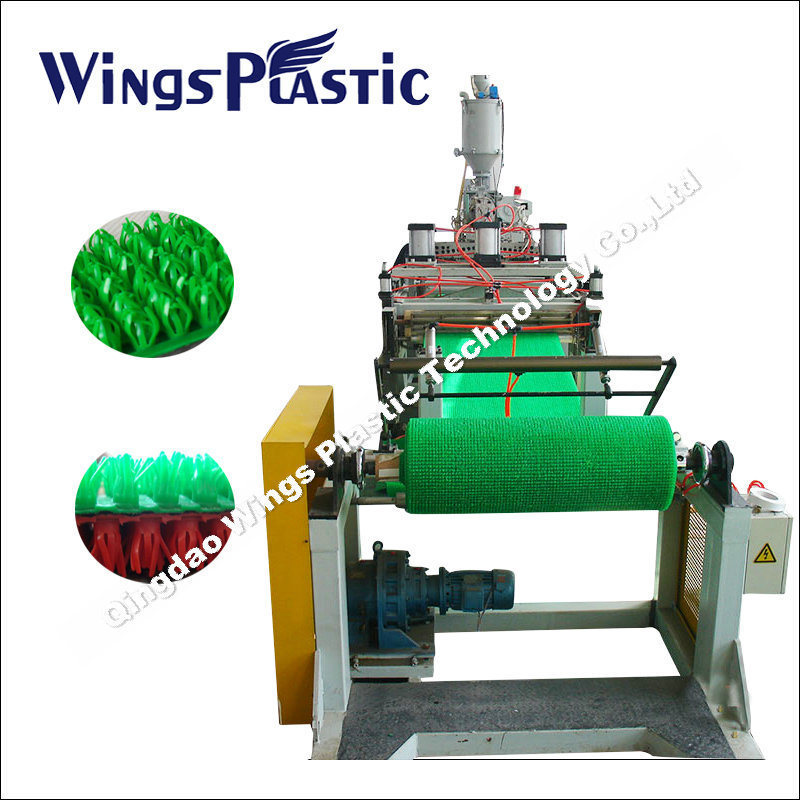 Plastic Grass Mat Machine Pe Floor Mat Making Machine Automatic Pe Artificial Plastic Grass Door Mat Roll Making Machine