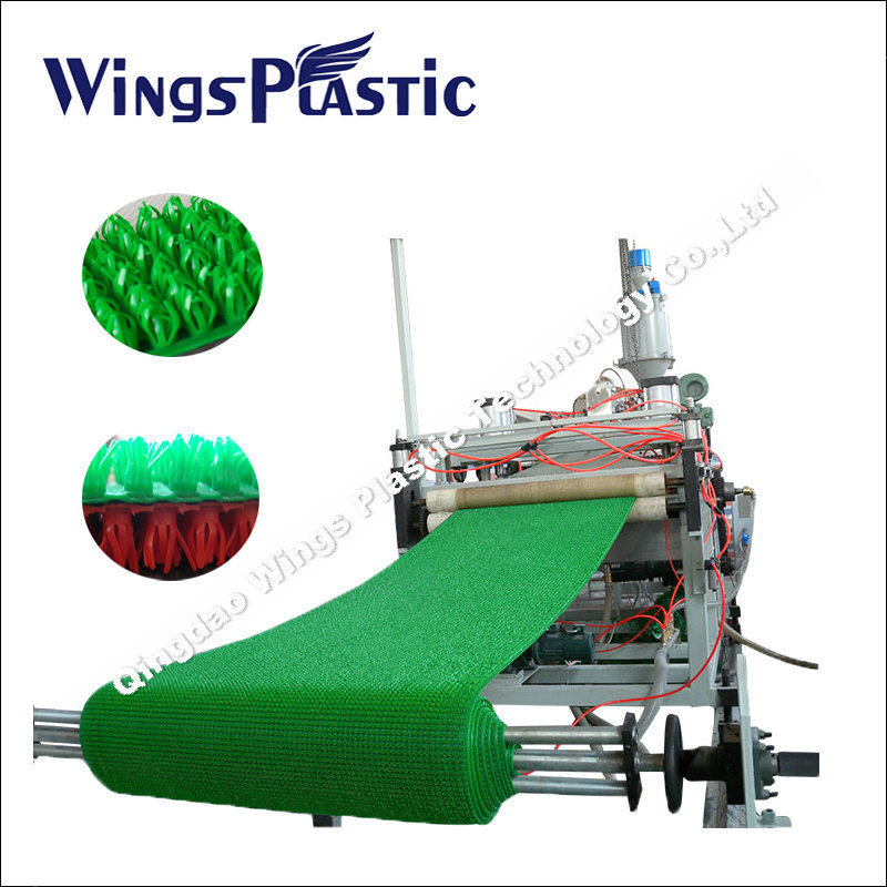 Plastic Grass Mat Machine Pe Floor Mat Making Machine Automatic Pe Artificial Plastic Grass Door Mat Roll Making Machine