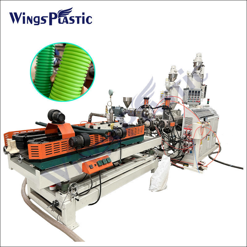 Automatic Plastic 40-110mm DWC Pipe making machine hdpe double wall corrugated pipe machine production line