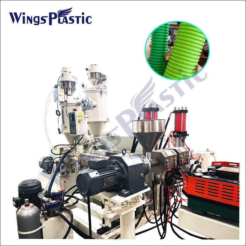 Automatic Plastic 40-110mm DWC Pipe making machine hdpe double wall corrugated pipe machine production line