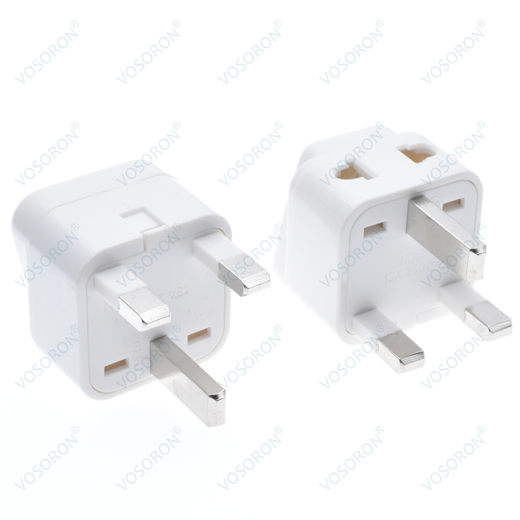 USA to UK Travel Plug Adapter - Type G Travel Adapter Compatible with UK,UAE,Hong Kong,Dubai - 2 in 1 UK Plug Adapter