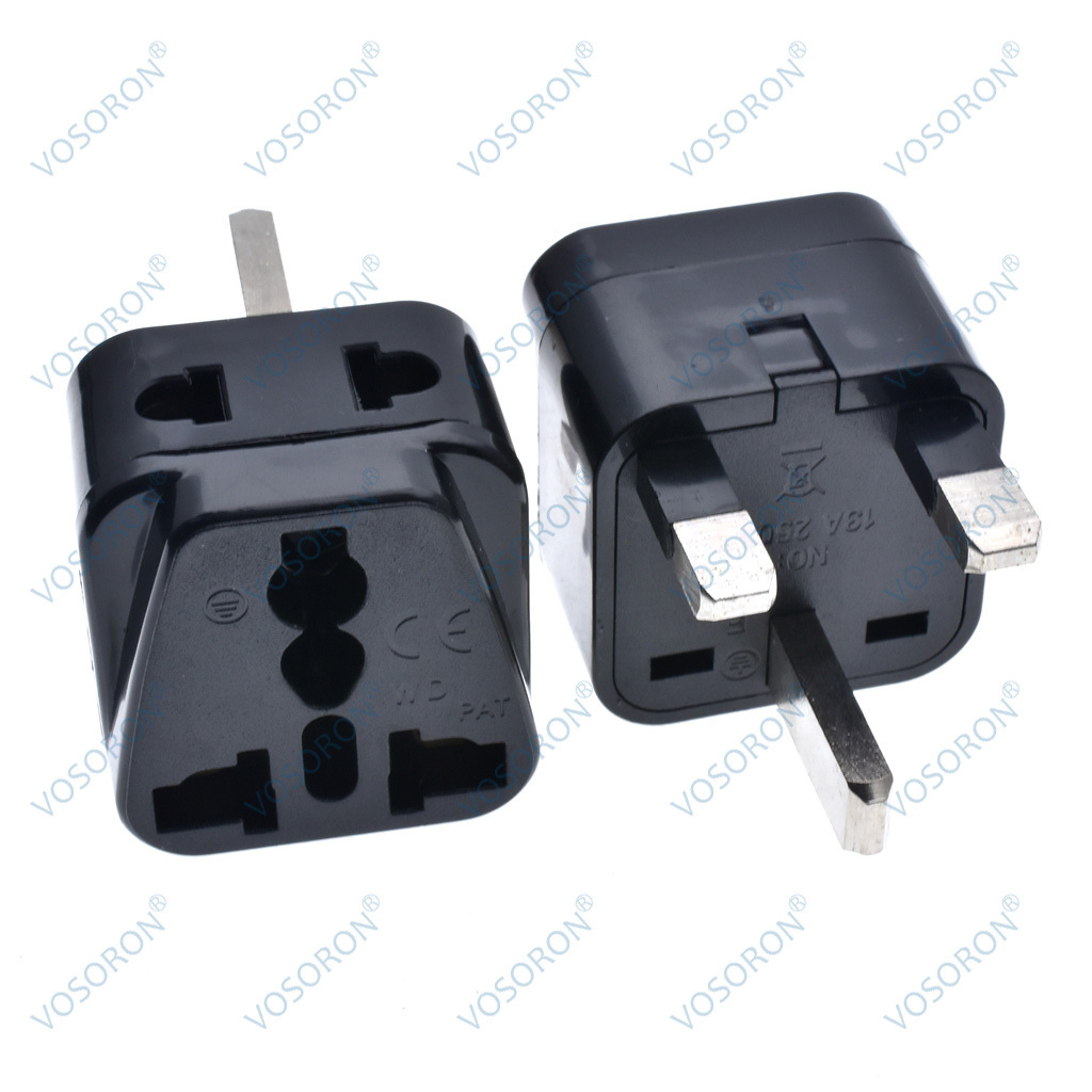 USA to UK Travel Plug Adapter - Type G Travel Adapter Compatible with UK,UAE,Hong Kong,Dubai - 2 in 1 UK Plug Adapter