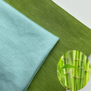 Light Green Jersey Knit Fabric Single Jersey Knitted Bamboo Viscose Fabric