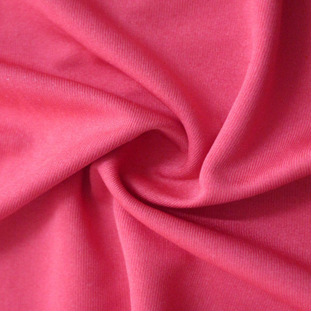 75D 140gsm 92 polyester 8 spandex milk silk single jersey fabric for gym underwear