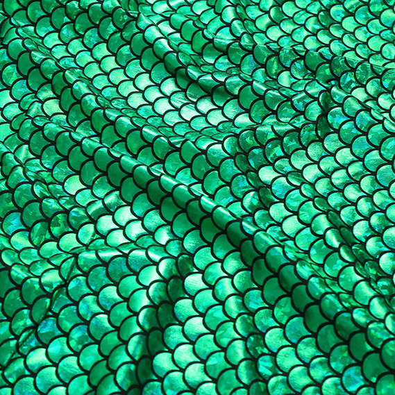 Wingtex New Design Silver Hologram Mermaid 75 Polyamide 25 Elastane Fabric for Swimwear