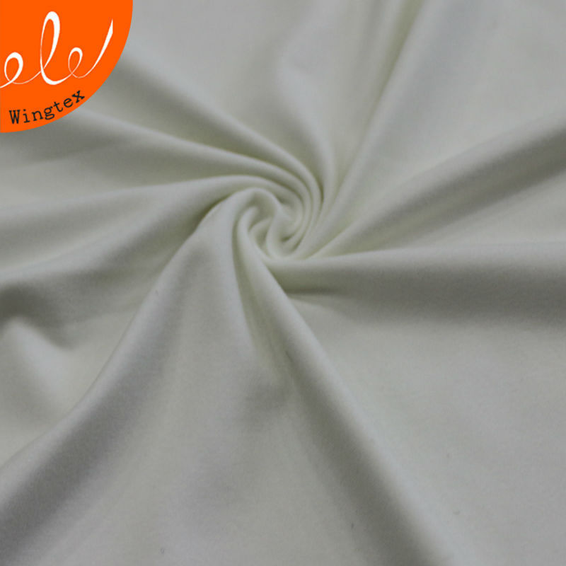 110g 88 polyester 12 elastane stretch milk silk spandex jersey fabric