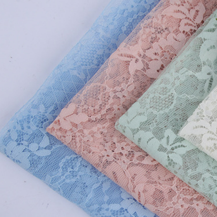 China Factory French Tulle Lace High-end Embroidery Spandex Fabric for Wedding Evening Dress