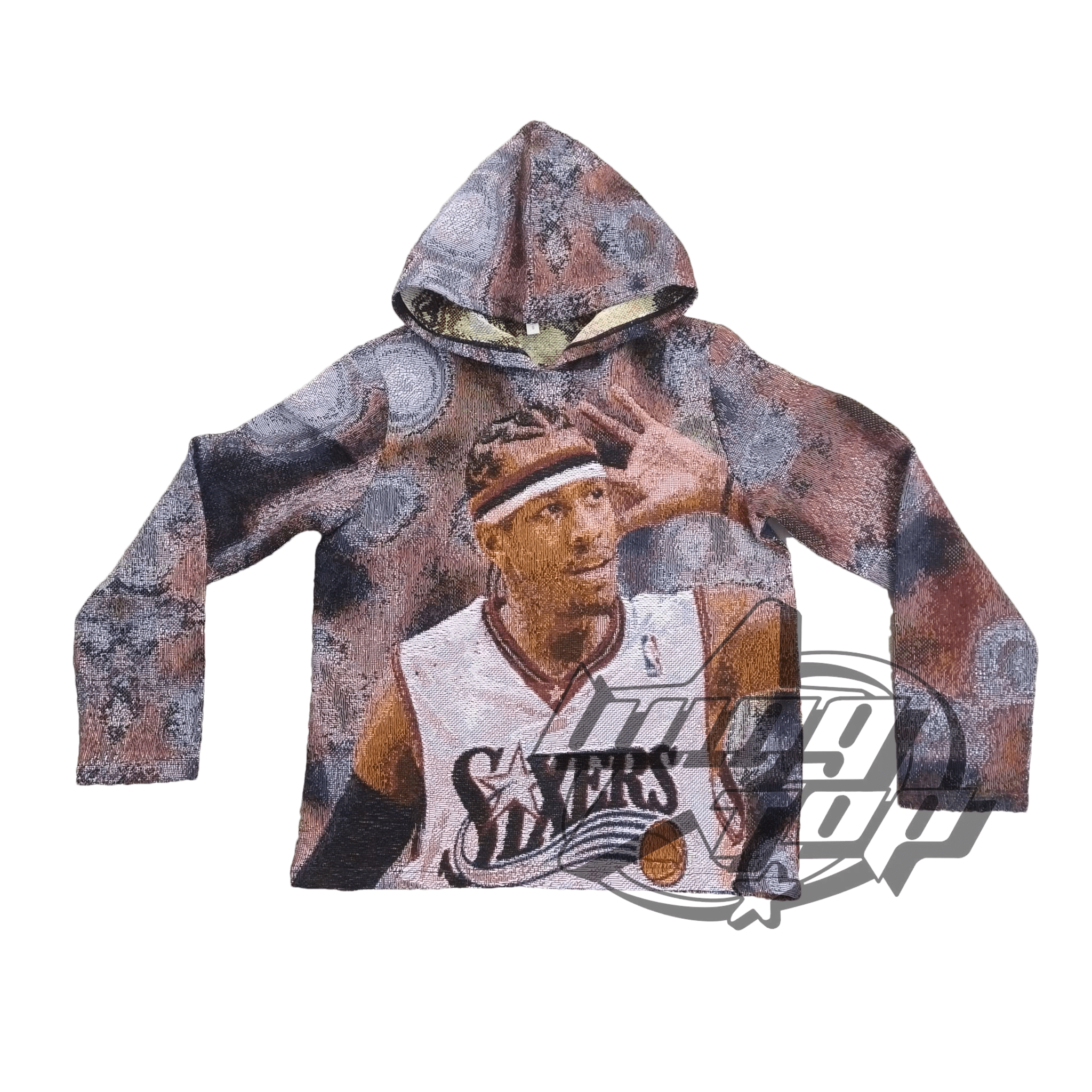 2022 Custom Tapestry Hoodie for men Streetwear fashion woven tapestry blanket hoodie high quality Oversized blanket men clothing