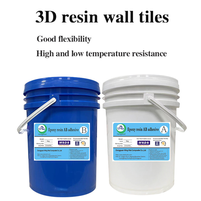 High Quality Good Flexibility 3D Home Decoration Epoxy Resin For Peel And Stick Tile Wall Stickers