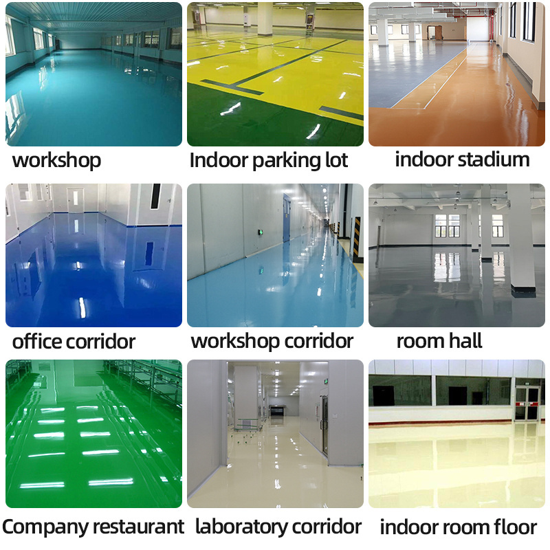 Rongwei Epoxica Para Pisos Epoxy Resin AB Glue Self Levelling Flooring Kit for Concrete and Cement Floor Coating