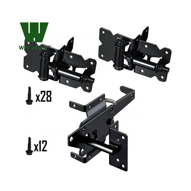 Fence Gate Hardware Accessories SS304  Lock Spring Latch and Hinge Set