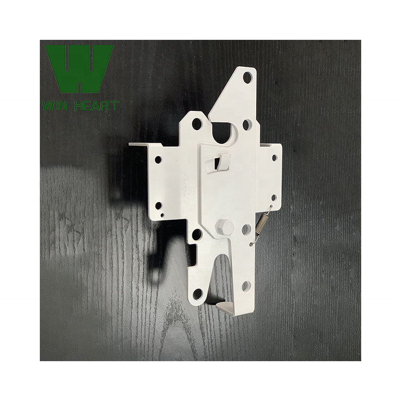 Self-Locking Gate Latch Heavy Duty Post Mount Automatic Gravity Lever PVC Fence Gate Lock