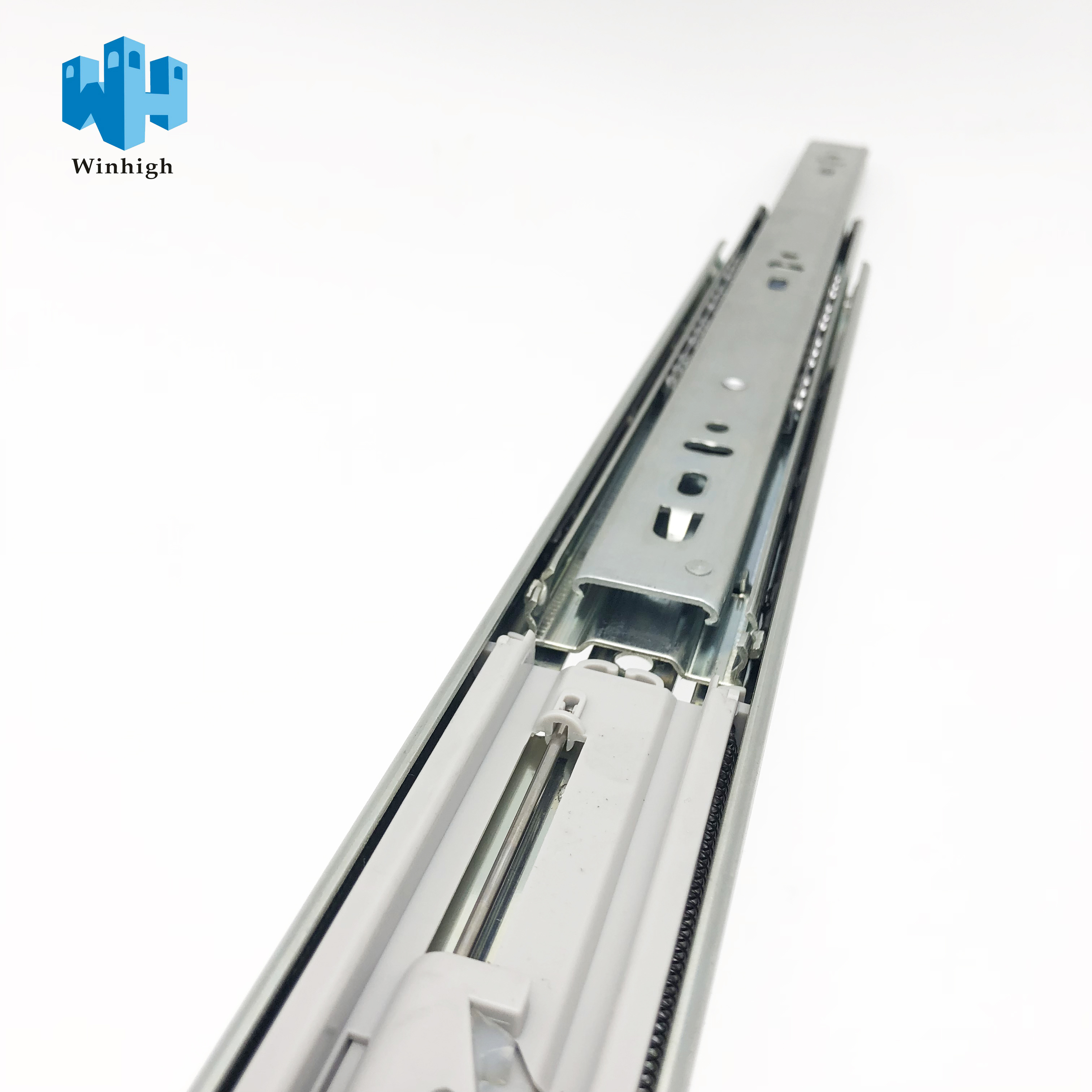 Furniture Hardware Automatic Hydraulic Telescopic Channel Rail 22 Inch Soft Close Drawer Slides