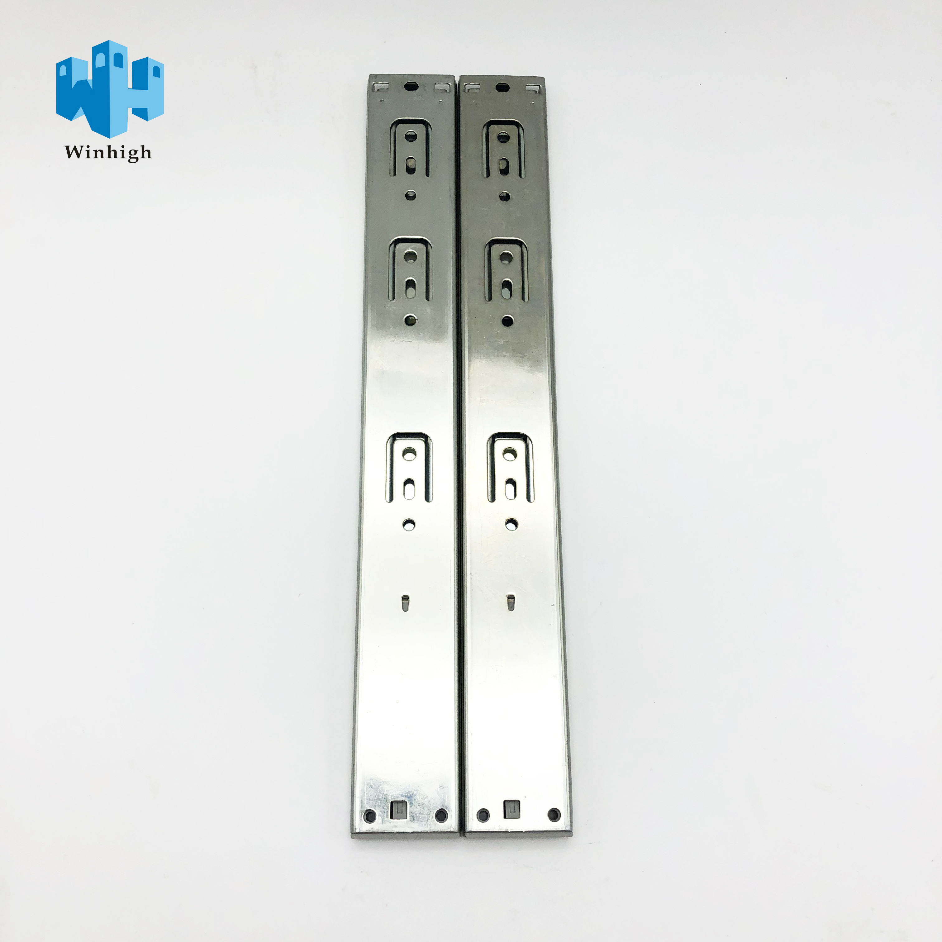 Furniture Hardware Automatic Hydraulic Telescopic Channel Rail 22 Inch Soft Close Drawer Slides