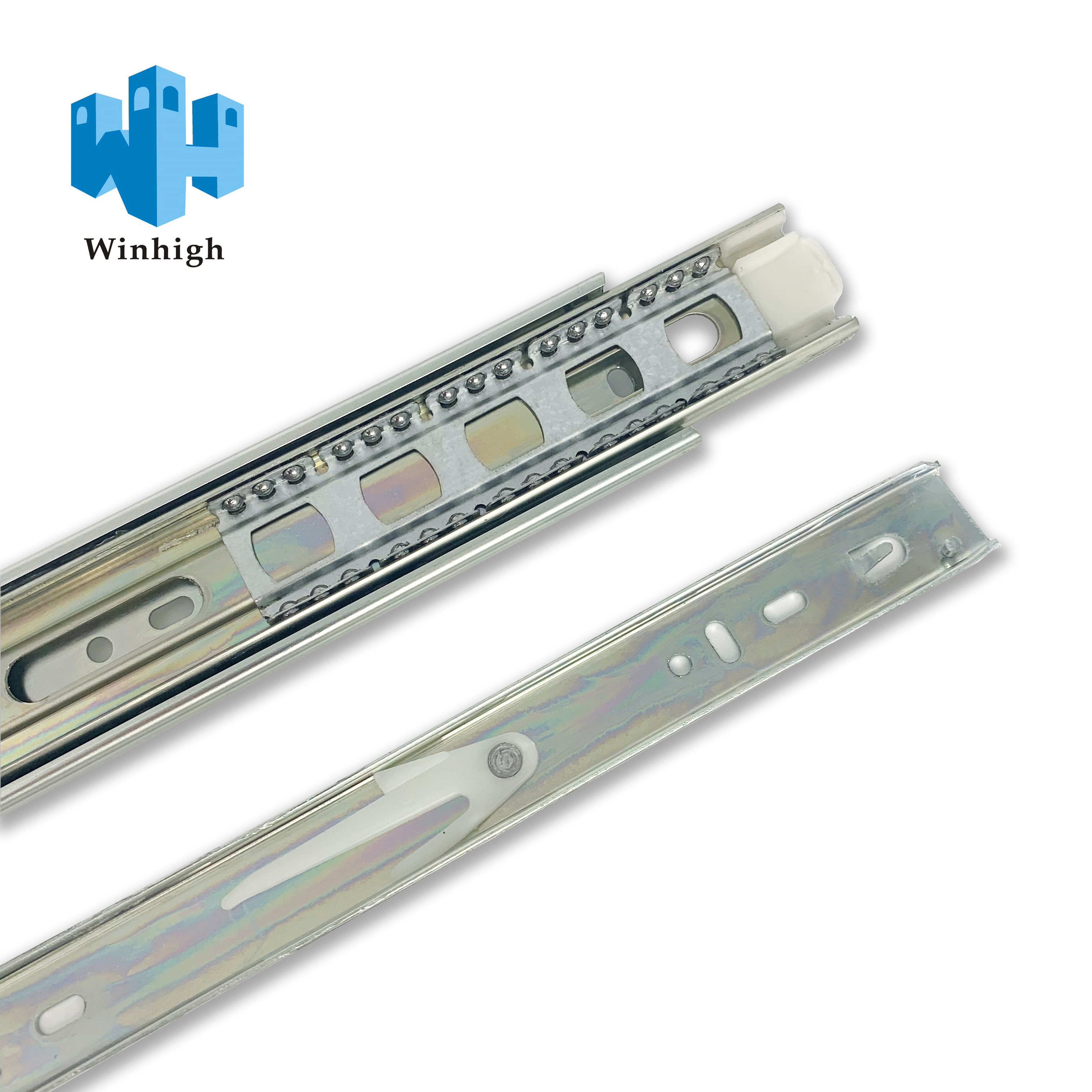 Low Chepar Rate Sliding Drawer Channel In Jieyang 3-Fold Damper Telescopic Side Mount Drawer Slides