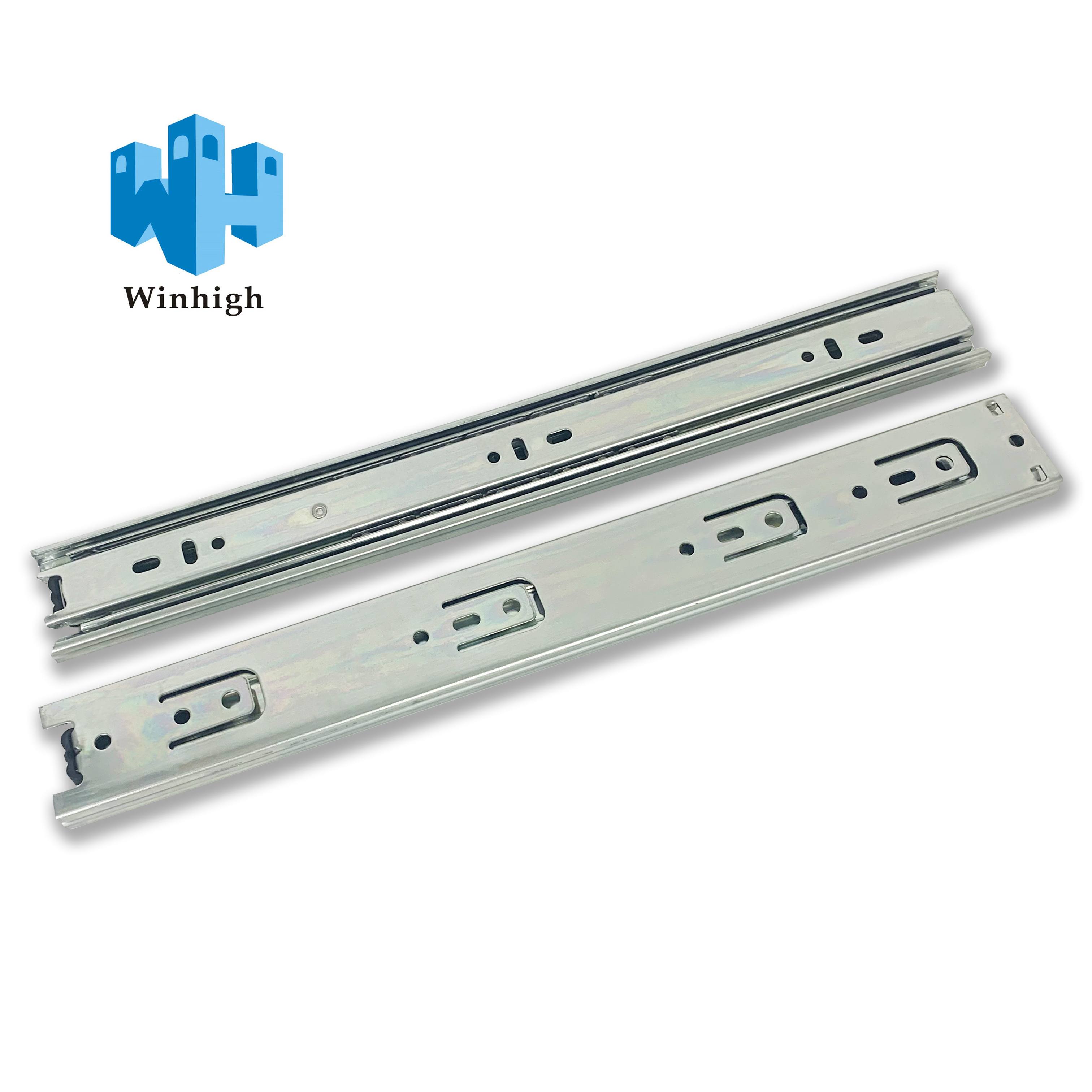 Low Chepar Rate Sliding Drawer Channel In Jieyang 3-Fold Damper Telescopic Side Mount Drawer Slides