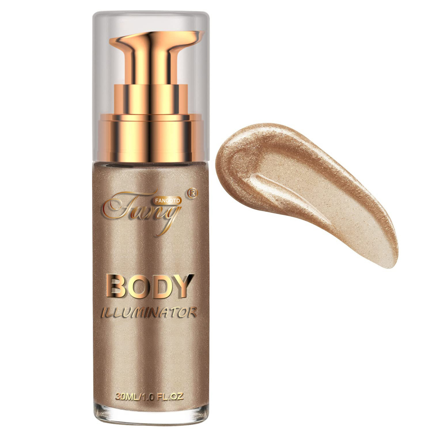 7 Colors Liquid Face & Body Highlighter Illuminator Smooth Shimmer Glow Oil-based Bronze Face & Body Makeup