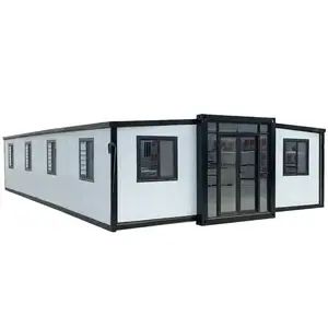 40Ft 20Ft Wooden Prefab Container Expandable House For Sale Light Steel Folding Prefabricated Home Villa 5 Bedroom Tiny House