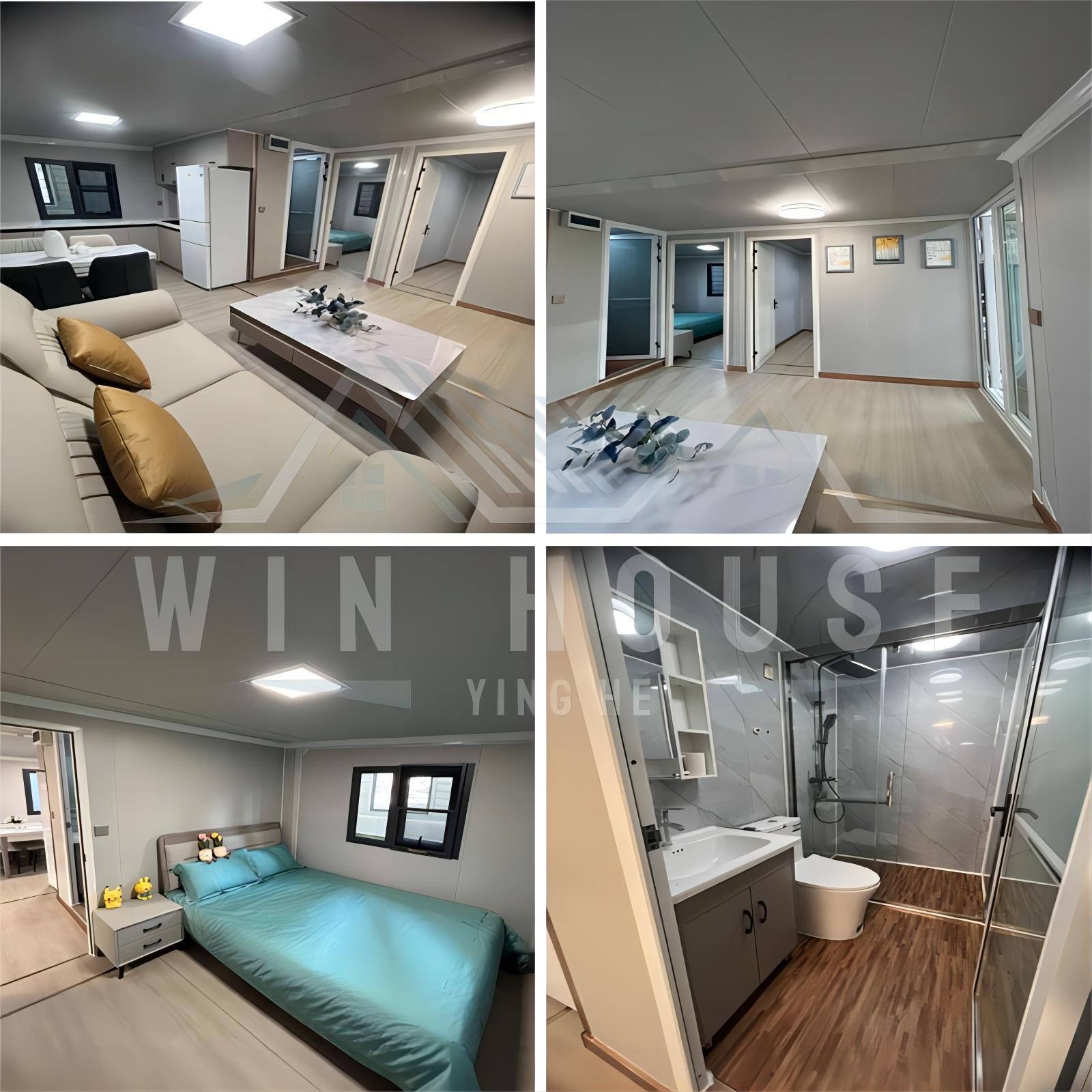 40Ft 20Ft Wooden Prefab Container Expandable House For Sale Light Steel Folding Prefabricated Home Villa 5 Bedroom Tiny House