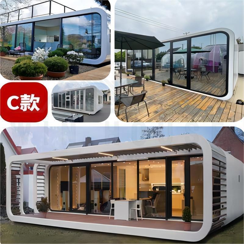 Tiny Apple Cabin Pod Modular Houses Back Yard Office Prefab Container for Toilets Room Home Hotel