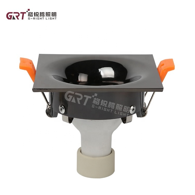 Multifunctional MR16 GU10 Frame 3000K 4000K 6400K 50w Portable Recessed Square LED Spotlight