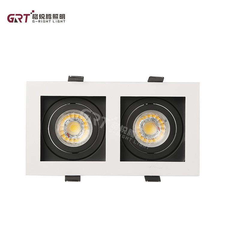 Super Quality Adjustable Indoor Ceiling Office Fixture MR16 G5.3 GU10 COB Recessed LED Downlight