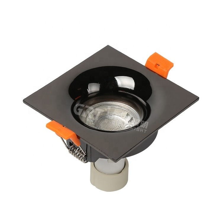 Multifunctional MR16 GU10 Frame 3000K 4000K 6400K 50w Portable Recessed Square LED Spotlight