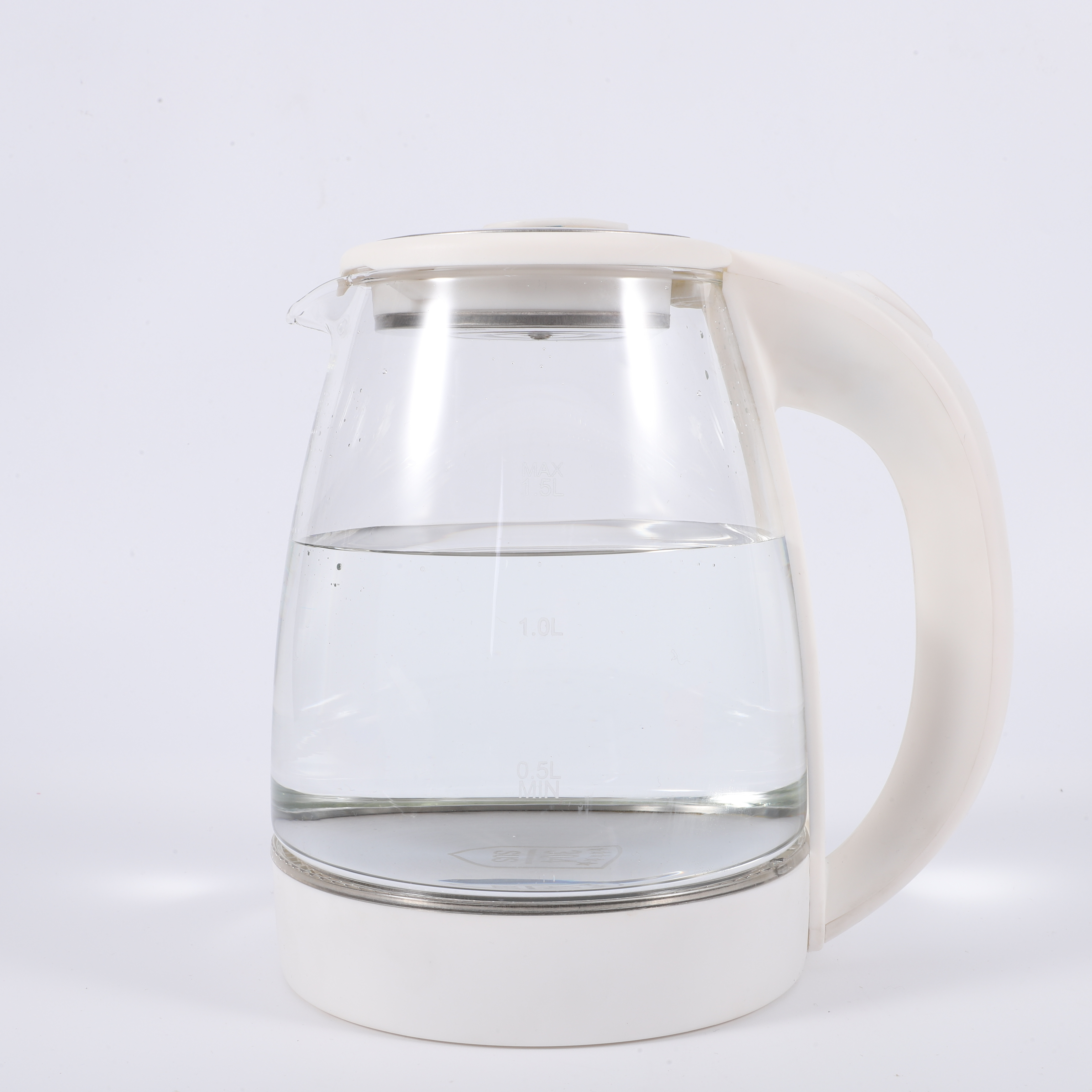 New Arrival Blue Light 1.5L Smart Electronic Glass Stainless Steel Tea Water Electric Kettle