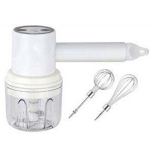 New Fashion Design Handheld Food Chopper 3 Speed Electric Food Blender Wireless Mixer Egg Beater