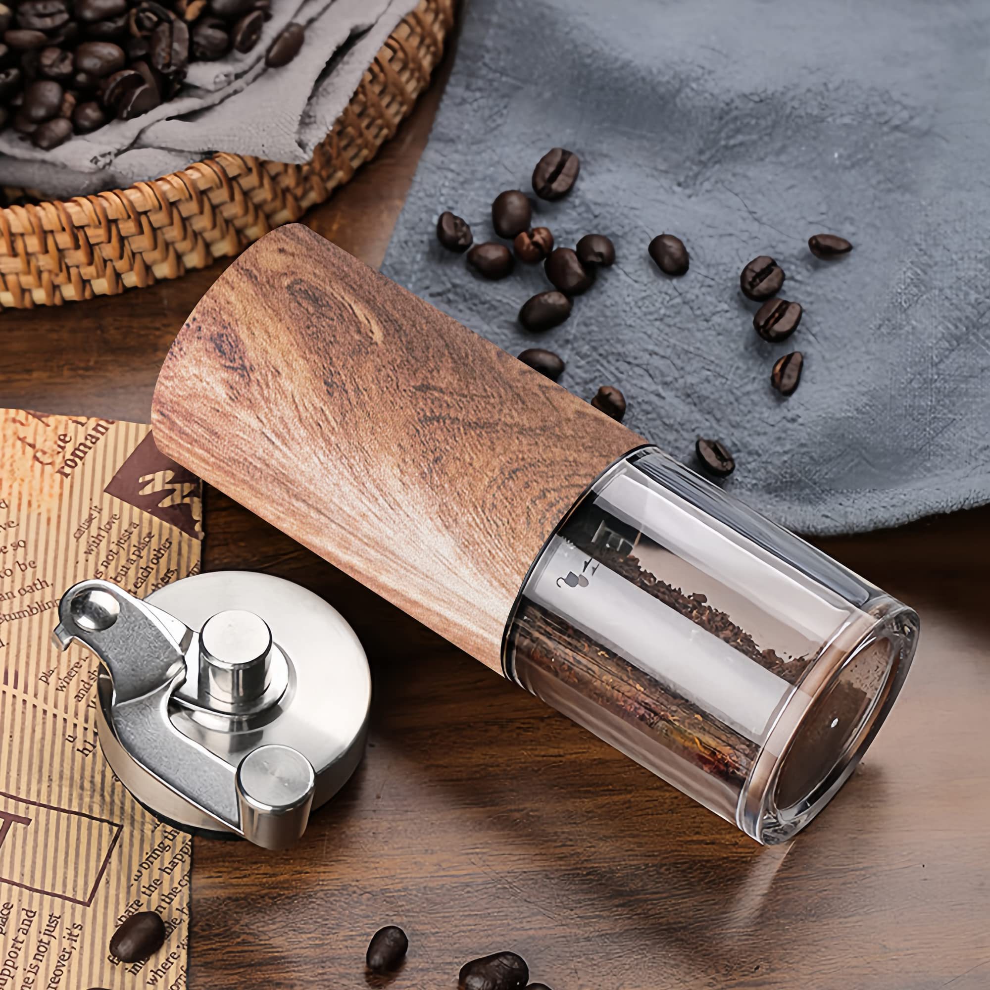 Factory Customized Hand Crank Bean Manual Coffee Grinders For Household Commercial