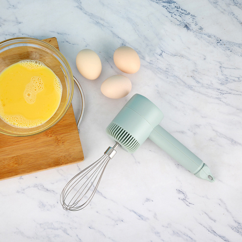 Portable Household Kitchen Electric USB Rechargeable Mini Cream Hand Held Mixer Egg Beater Whisk