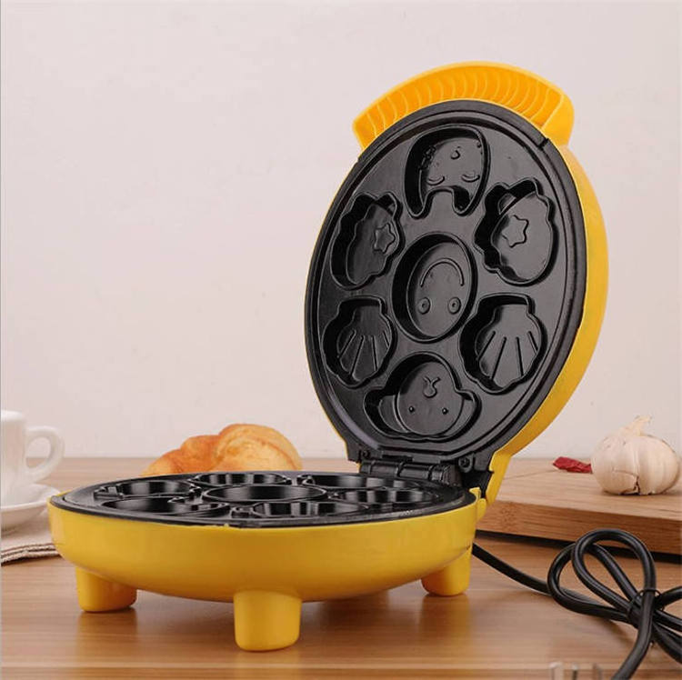 Top Selling 7 Holes Kitchen Appliance Equipment Electric Mini Cake Waffle Maker