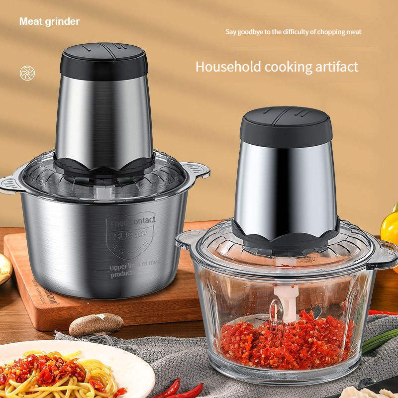 Stainless Steel Blade 3L Small Vegetable Mixer Multifunction Mini Electric Blender Meat Choppers Meat Grinder