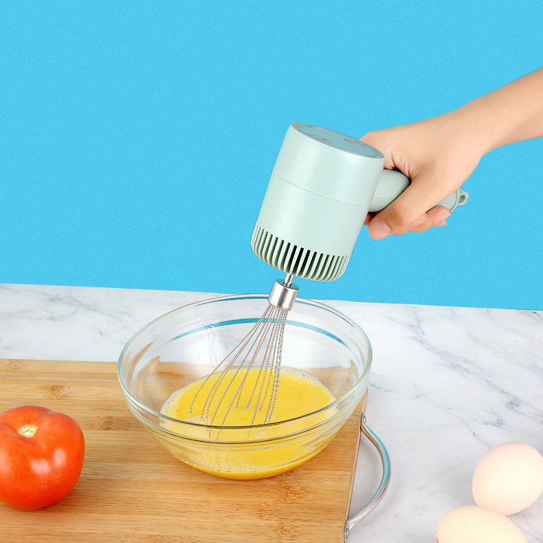 Portable Household Kitchen Electric USB Rechargeable Mini Cream Hand Held Mixer Egg Beater Whisk