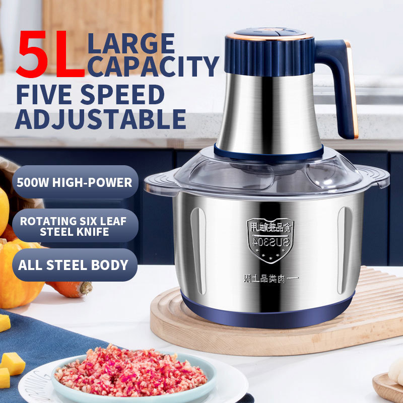 Liters Fufu Pounding Yam Machine Pounder Meat Blender 5L Mini Electric Slicer Meat Grinder Machine