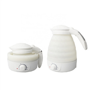 Factory directly supplying Collapsible Food Grade Folding Silicone Camping Travel Electric Water Kettle