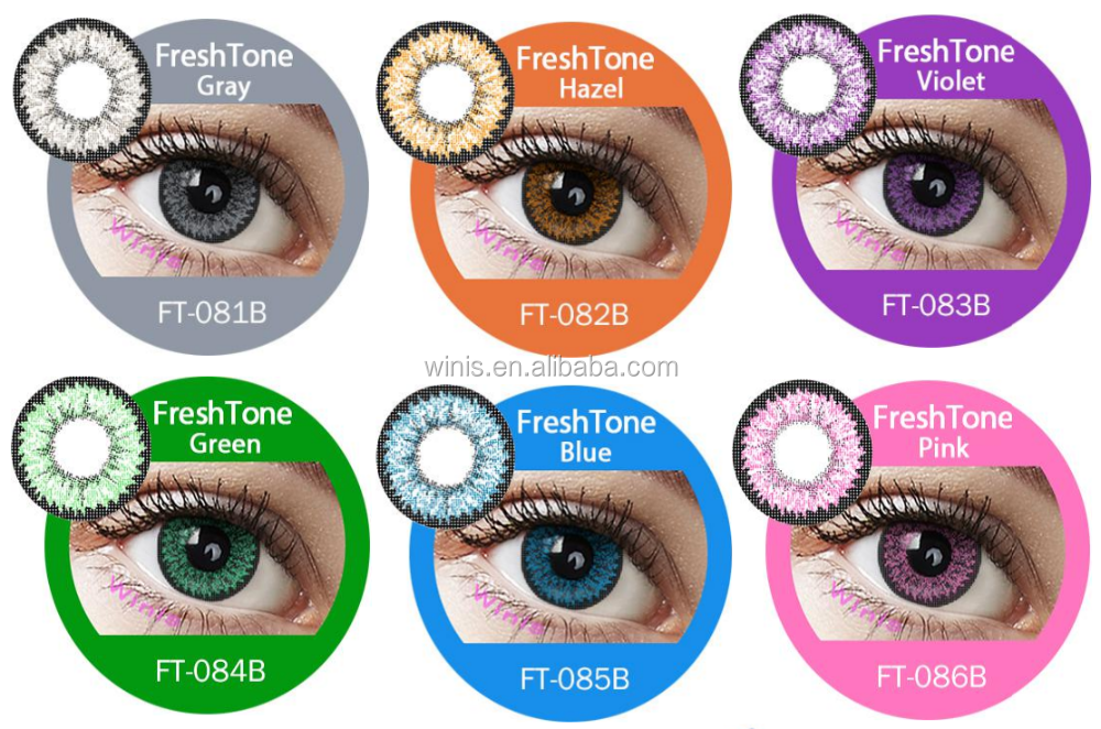 korea FreshTone Dolly 15mm big eyes soft yearly color contact lenses