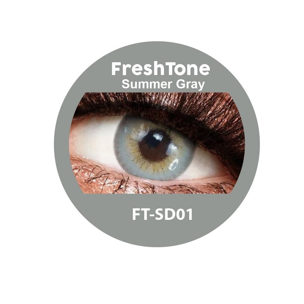 NEW style FreshTone Summer Doll 3 tone 14.2mm soft cosmetic eye colored contact lenses