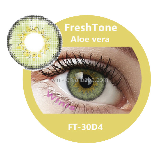 FreshTone Diva  ALOE VERA  color cosmetic contact lens from korea