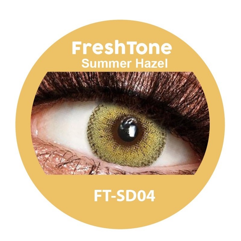 NEW style FreshTone Summer Doll 3 tone 14.2mm soft cosmetic eye colored contact lenses