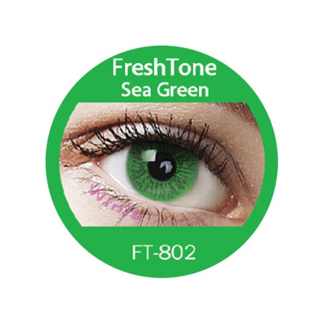 Freshtone sea green colored contact lenses Korean cheap eye color contacts at wholesale price