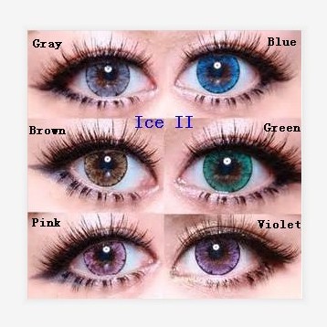 popular EOS korea contact lens wholesale LUNA ice II cosmetic colored lenses cheap free color contacts