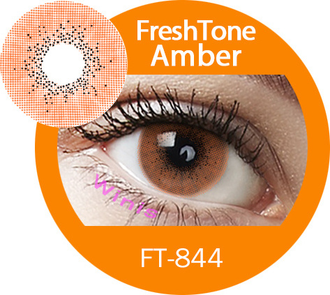 freshtone super natural look contacts icy green color